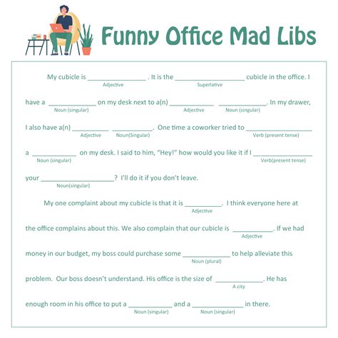 Mad Libs Print Example 4