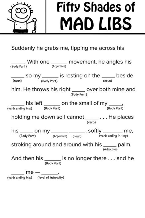 Mad Libs Print Example 5