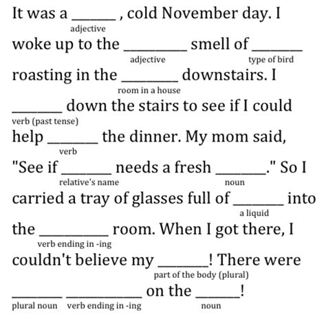 Mad Libs Project