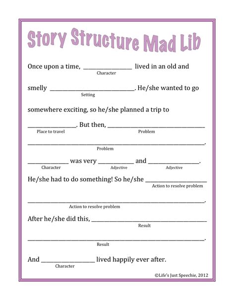 Mad Libs Story