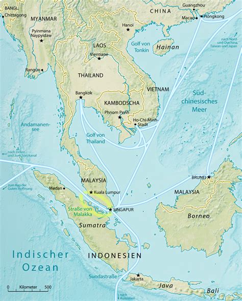 Malacca Strait Map