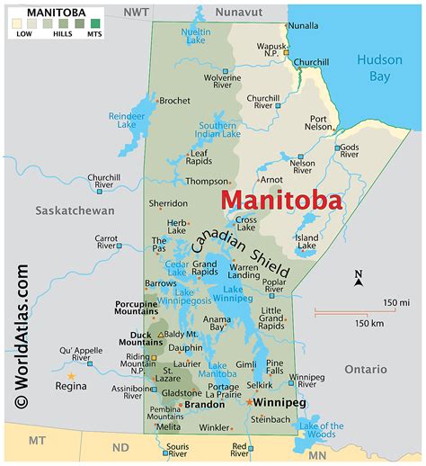 A photo of the Manitoba provincial flag