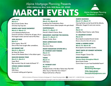 March Events Image