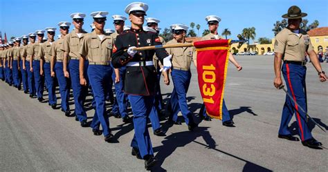 Marine Boot Camp Recruits Graduating