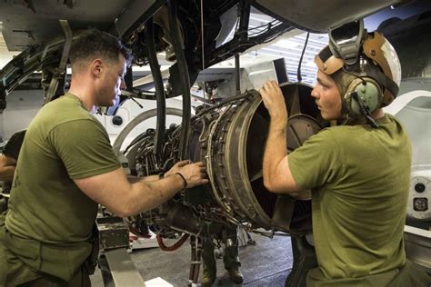 Marine Corps Aviation Mechanic Teamwork