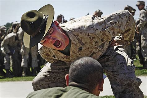 Marine Corps Boot Camp Drill Instructors in Action