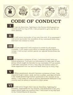 Marine Corps Code of Conduct in Action