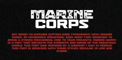 USMC Font Styles