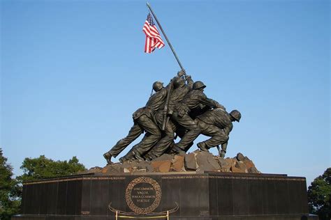 The United States Marine Corps Memorial in Arlington, Virginia