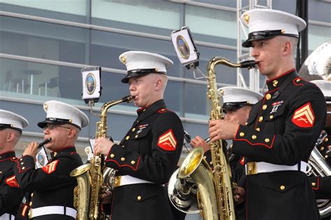 The United States Marine Corps Band performing