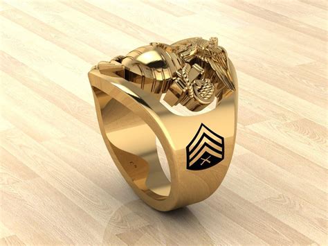 Marine Corps Rank-Specific Ring