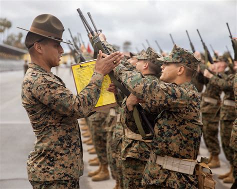 A Marine Corps recruit in training