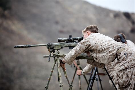 Marine Corps sniper in training