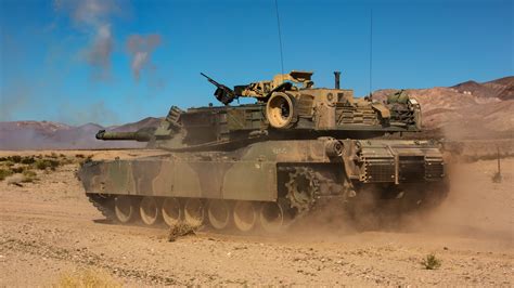 A Marine Corps tank in action