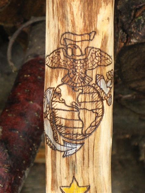 Marine Corps Themed Walking Sticks