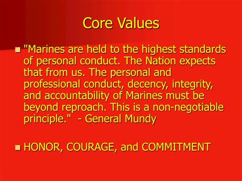 Marine Corps Values And Principles