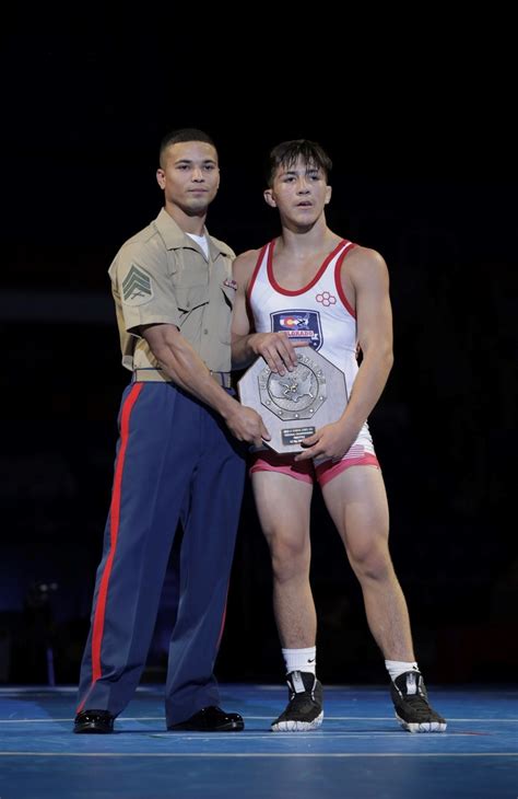 Marine Corps Wrestling Athletes in action