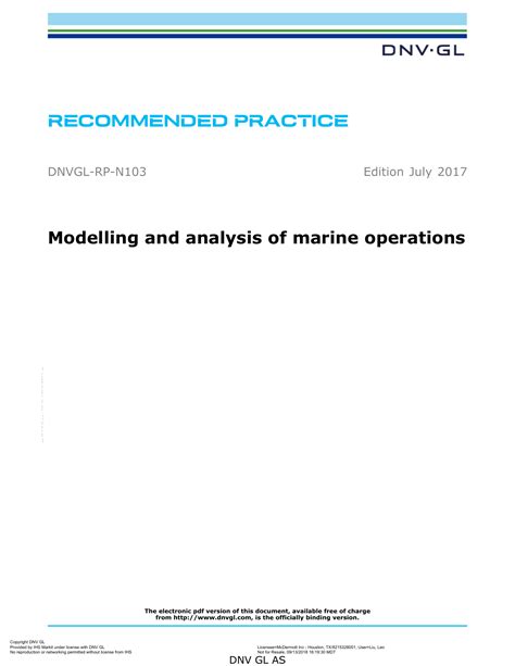 Marine Operations Analysis