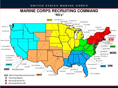 Marine Recruiter Map