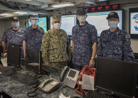 Maritime Self Defense Force ships patrolling Japanese waters