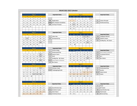 Marquette University Academic Calendar