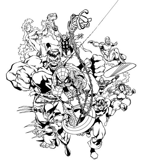 Marvel Coloring Pages Printables