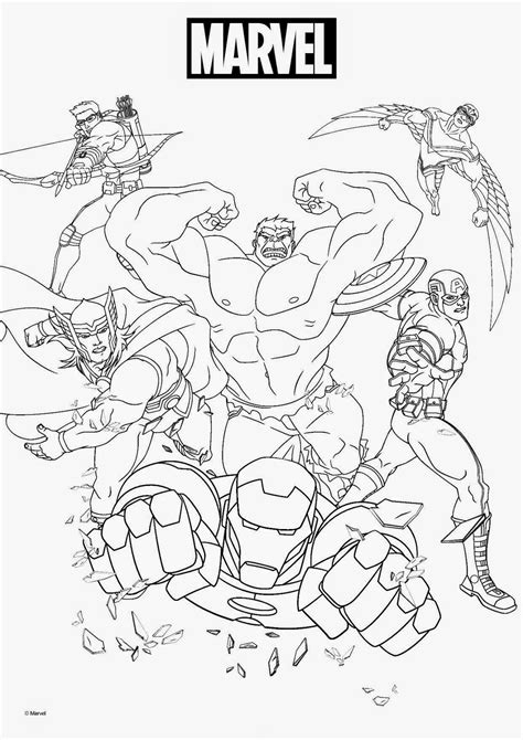 Marvel Coloring Pages Printables