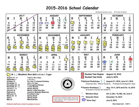 Maryville Schools Calendar Overview