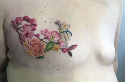 Mastectomy Scar Tattoo Art