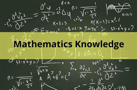 Mathematics Knowledge section