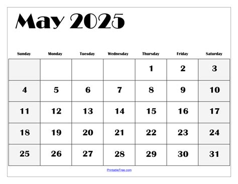 May Calendar Image