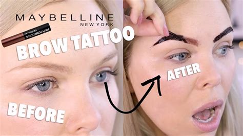 Maybelline Peel Off Tattoo Brow Tutorial