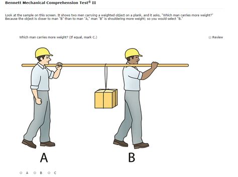 Mechanical Comprehension section