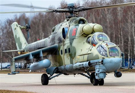 Mi-24 Hind Helicopter in combat