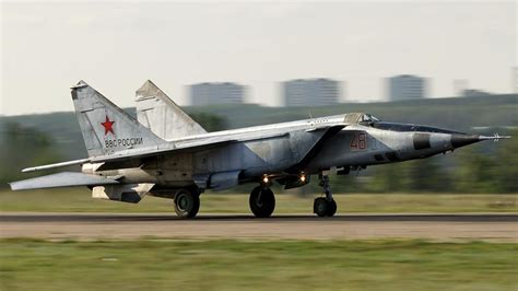 MiG-25 Foxbat In Flight