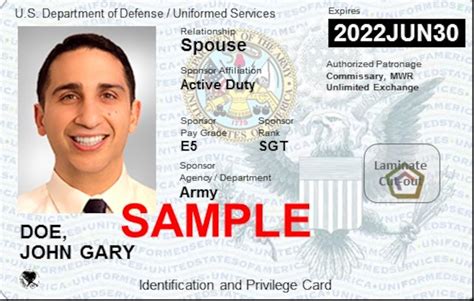 Military ID Card