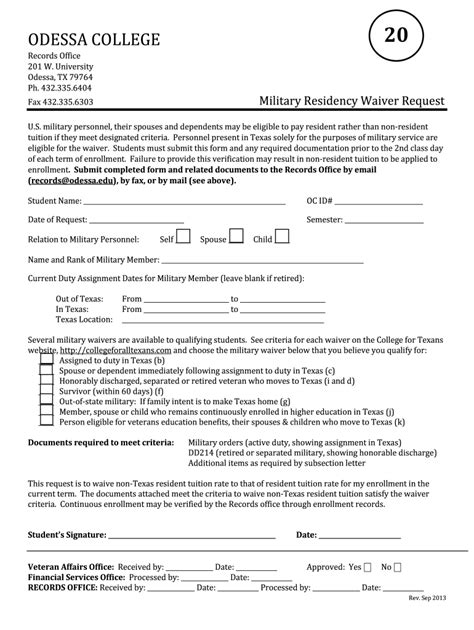 Military Medical Waiver