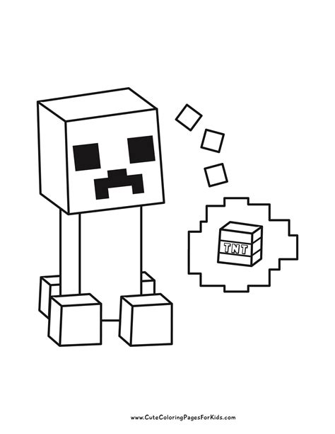 Minecraft Character Coloring Page