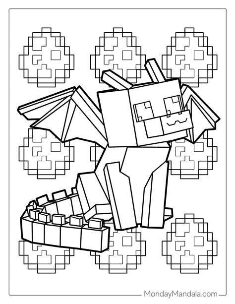 Minecraft Coloring Page Examples