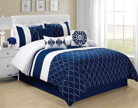 Modern Navy Blue Bedding