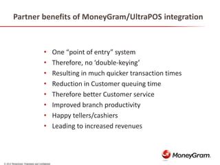 MoneyGram Customer Benefits