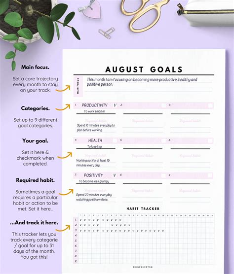 Monthly Goals