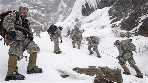 10th Mountain 2nd Brigade soldiers in mountain training