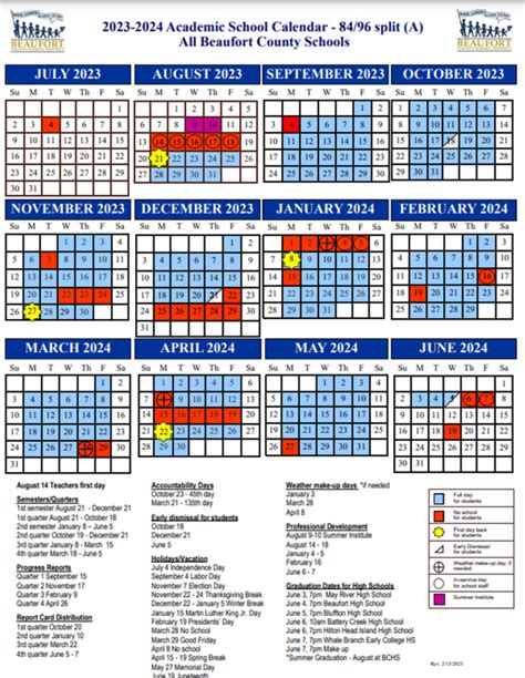 Muscogee County School District Calendar Image 3