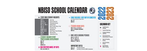 NBISD School Calendar Planning and Development