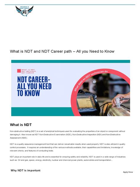 NDT Career Path Image 3