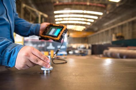 NDT Technician Inspecting Component