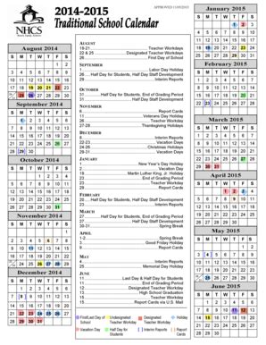 NHCS Calendar Tools