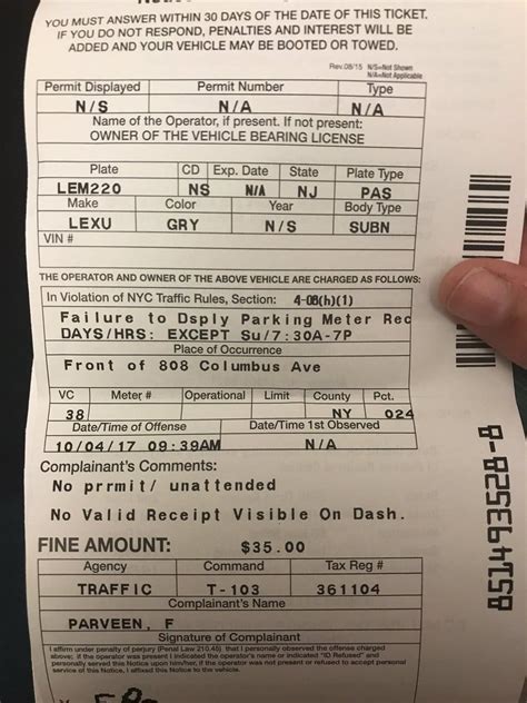 NYC Parking Tickets