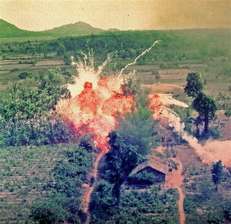 Napalm bombing during the Vietnam War